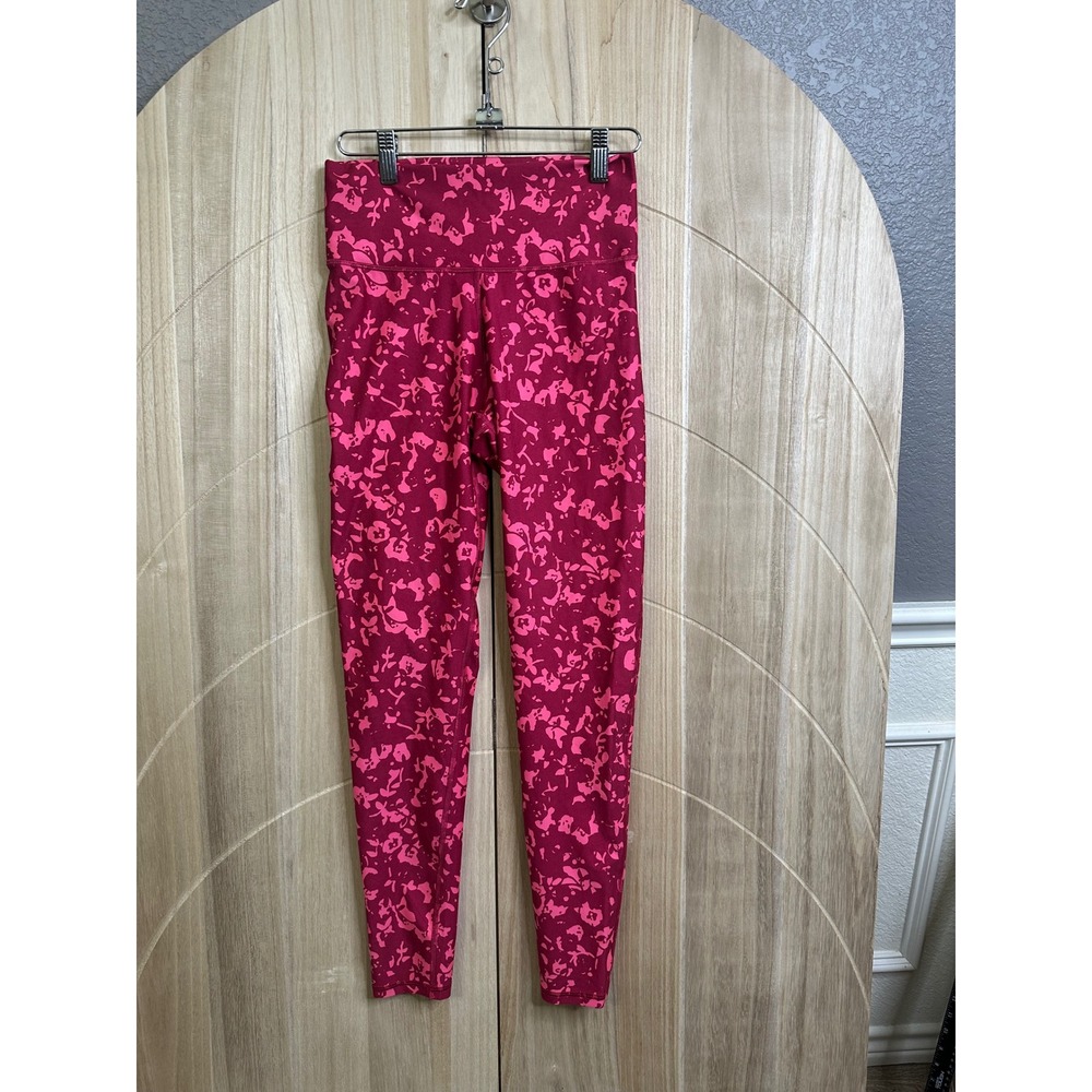 Fabletics PowerHold High-Waisted Printed Legging Berry‎ Bonsoir Pink Floral S